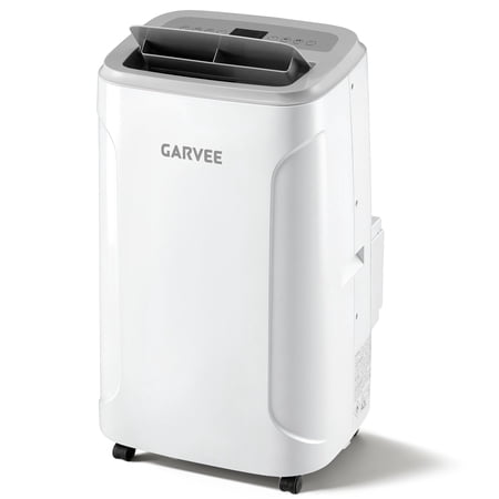 Aprafie 12000 BTU Portable Air Conditioner with Cool, Fan & Dehumidifier, Cools up to 550 Sq.ft, 115V, White/Gray