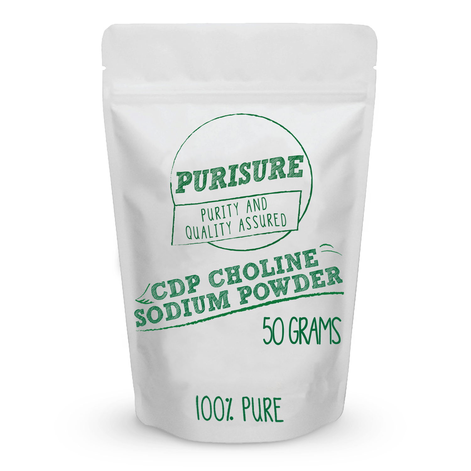 CDP Choline Powder (Citicoline Sodium) 50g (200 Servings), Promotes