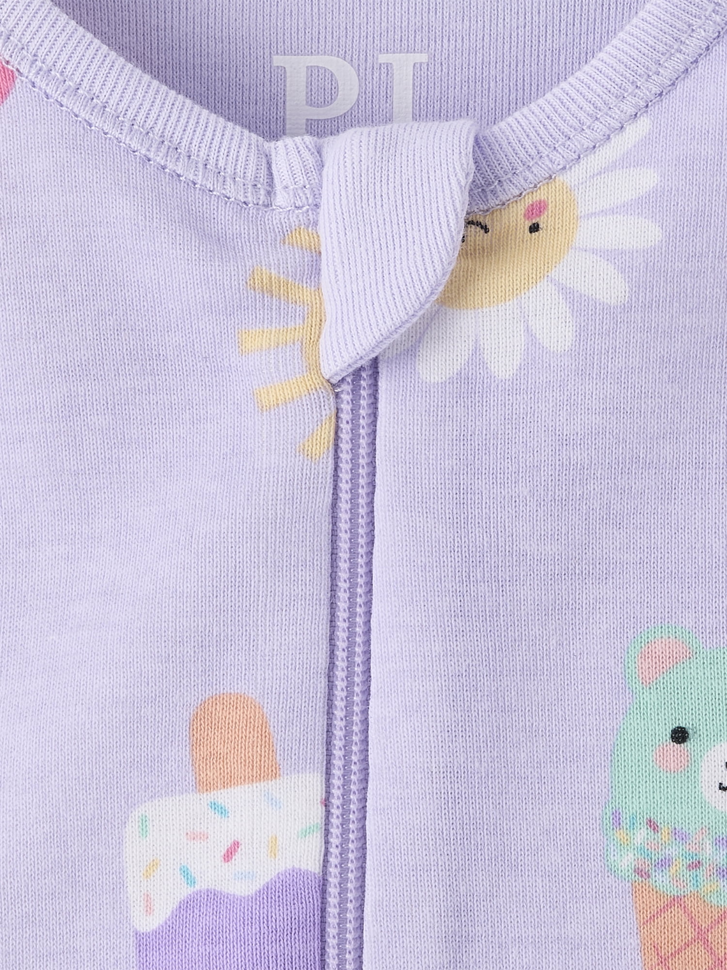 The Children's Place Baby & Toddler Girls Short Sleeve Snug Fit Cotton One Piece PJs, Sizes NB-5T