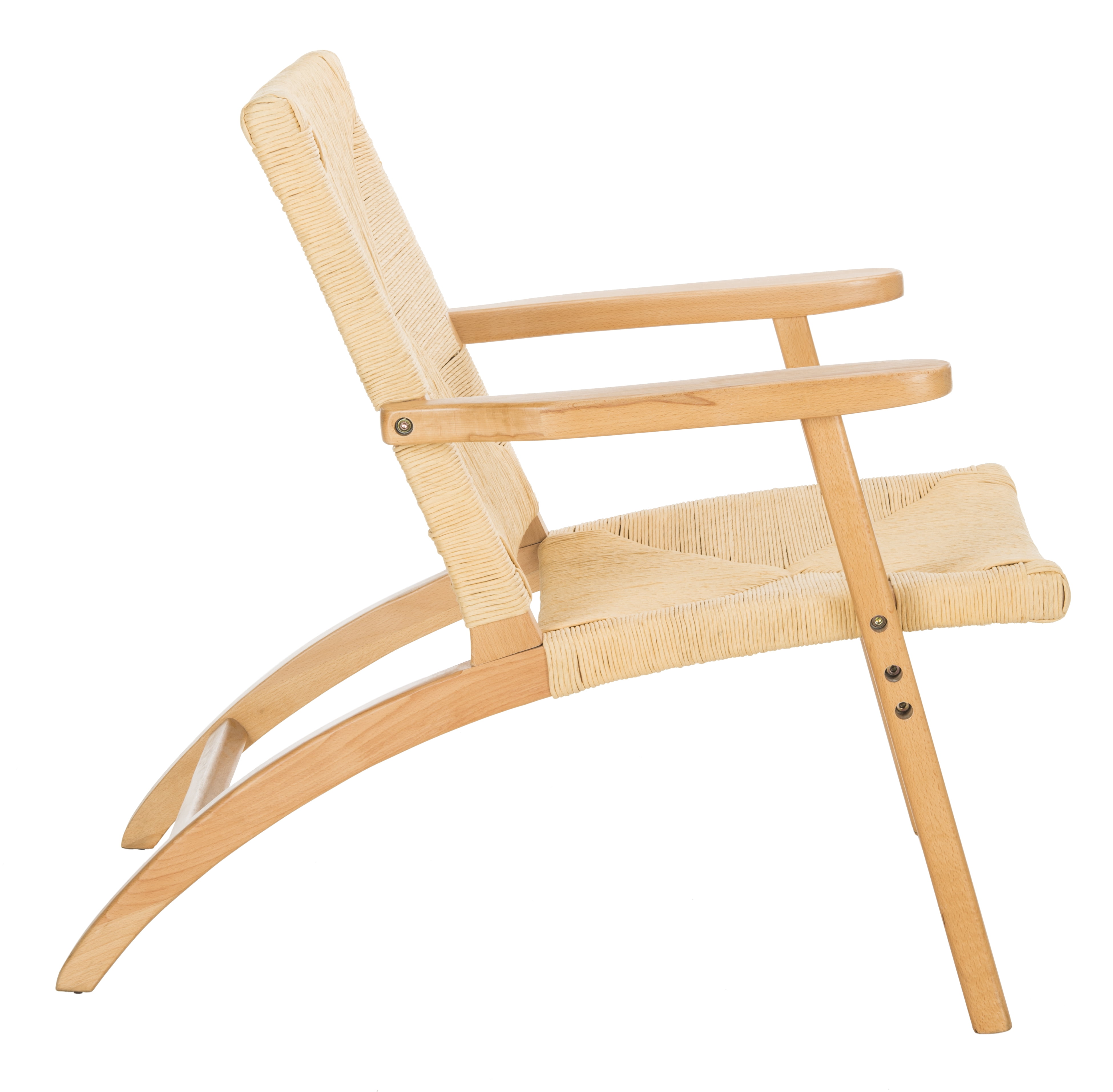 SAFAVIEH Bronn Transitional Wood Accent Chair, Natural