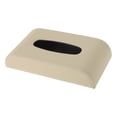thumbnail image 1 of Organizador de caja de pañuelos para automóvil Unique Bargains, con costura en los bordes, PU, 9.25"x4.92"x1.97", beige, 1 pieza, 1 of 6