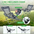 thumbnail image 4 of Reclining Chair with Footrest, Headrest, Storage Bag & Cup Holder for Outdoor Adventures & Cozy Indoor Relaxation, 4 of 12