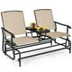 thumbnail image 2 of Silla Mecedora Planeadora de Jardín Costway para 2 Personas con Mesa de Cristal Templado Beige 145 x 70 x 95 cm, 2 of 10