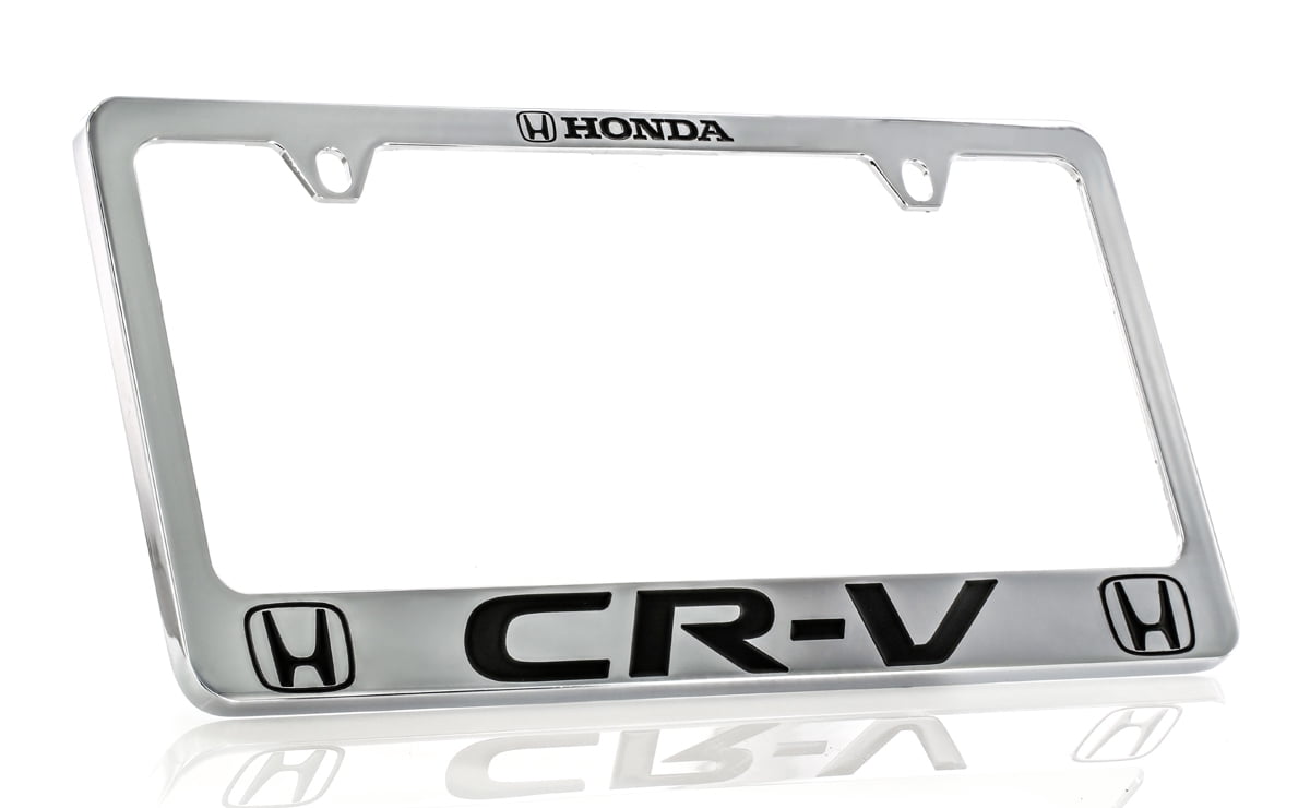 Honda CRV Chrome Plated Zinc License Plate Frame Holder 2 Hole