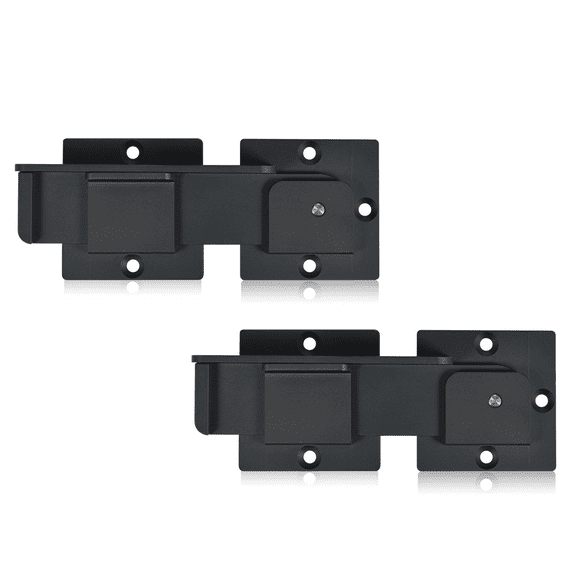 Lumiadot 7.5" Flip Gate Latch Lock with Padlock Holes, 4mm Heavy Duty Aluminum Alloy Door Latch, 2PACK