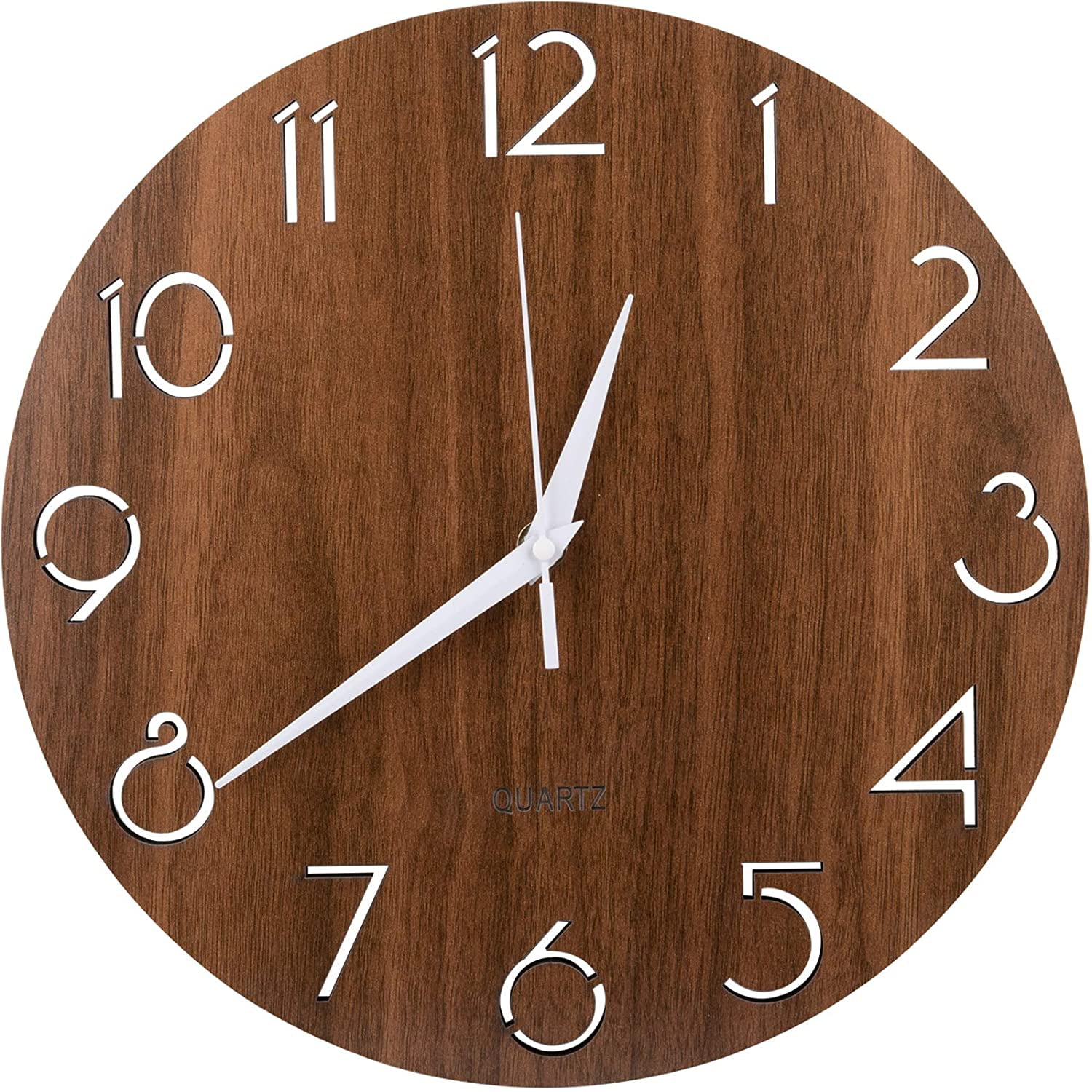 Skating Skateboard Wall Clock Silent Non Ticking Wall Clocks Battery Operated 12 Inch Farmhouse Clock for Living Room Bedroom Kitchen Bathroom Office