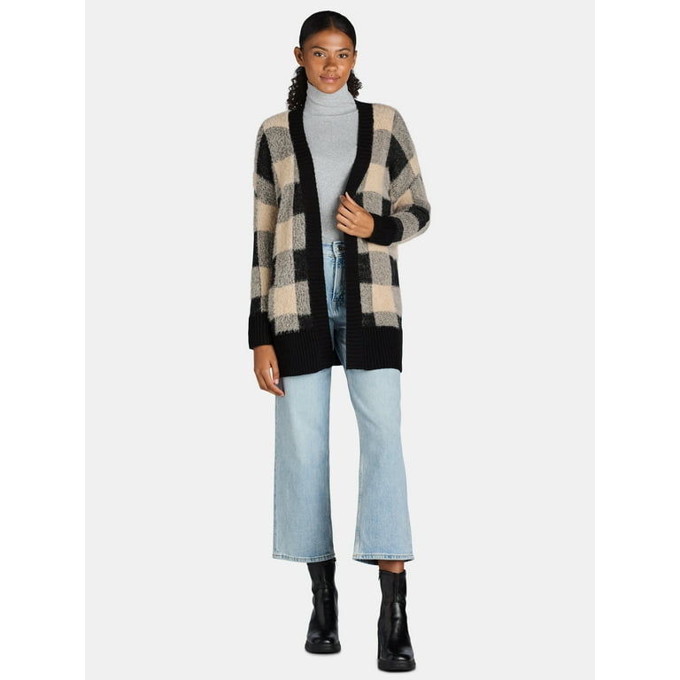 Dreamers by Debut Women s Open Front Cardigan Sweater Midweight Sizes XS XL