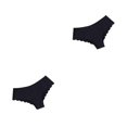 thumbnail image 2 of Jumpingount Bragas estampadas para mujer, ropa interior cómoda, calzoncillos de seda de secado rápido, lencería de cintura baja, calzoncillos Negro L 2piezas, 2 of 6
