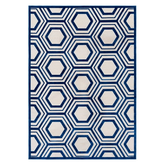 Surya Basilica 4' x Area Rug 4' x 5'7" Blue Yellow