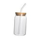 thumbnail image 3 of Vasos de burbujas,Taza con tapa y taza de café de vidrio con ,Taza de café de coque de vidrio con para el hogar,Vasos transparentes reutilizables para beber,Té de burbujas Taza, 3 of 8