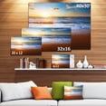 thumbnail image 3 of Blue Sea and Sky with Sandy Beach - Seashore Canvas Art Print, 3 of 4