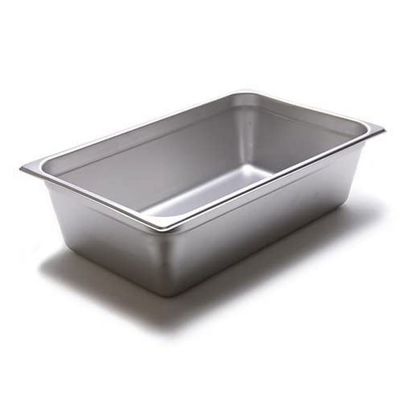 Allied Buying Corp CAST-2006 Steam Table Pan - 24 Gauge, Stainless Steel Full-Size, 6"H