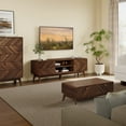 thumbnail image 4 of LuxenHome Columbia Engineered Wood 63-Inch Wide Credenza TV Stand with Storage, 4 of 10