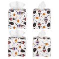 thumbnail image 2 of Yiaed Halloween Gnome Print Tissue Box Cover, PU Leather Decorative Organizer for Tabletop, Bathroom, Car, Office Creative Decorative, 2 of 7
