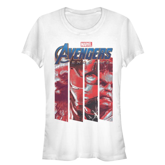 Junior's Marvel Avengers: Endgame Hero Panels  Graphic Tee White Medium