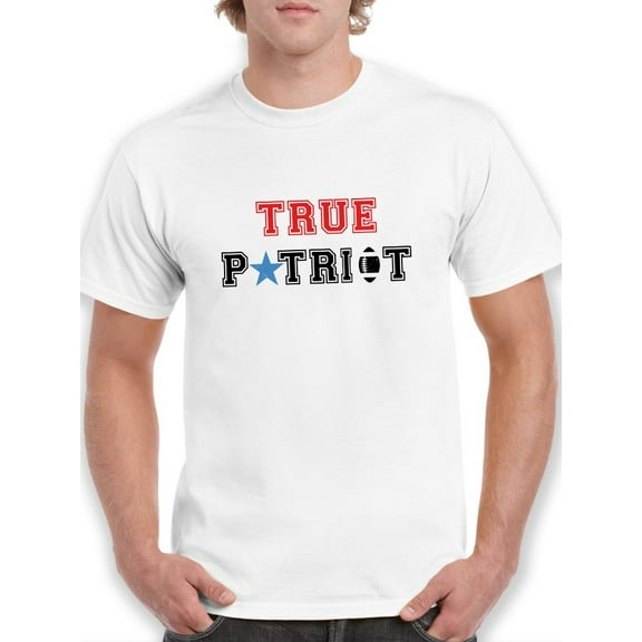 True Patriot Sports Men White T-Shirt, Male x-Large