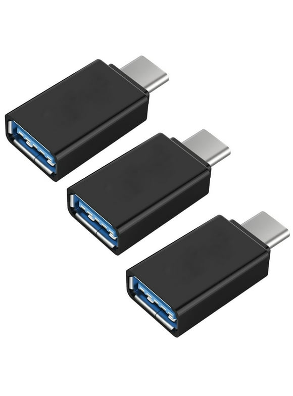 FREEDOMTECH USB C to USB Adapter Type C OTG (3-Pack) USB C Male to USB 3.0 A Female Connector Compatible for MacBook Pro 2019 2018, Samsung Galaxy S10 S9 S8 Note 9 8, LG V40 V30 G6, Google Pixel 2 XL