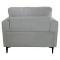 thumbnail image 4 of ACME Kyrene Recessed Arm Accent Chair in Light Grey, 4 of 7