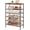 Rustic Brown & Black, variant on 6 Tier Shoe Rack Organizer for 20-24 Pairs of Shoes, Metal Mesh Shoe Shelf for Closet, Industrial Shoe Rack for Entryway Shoe Storage with X Shape Fixed Frame, White & Log