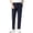 A-Navy1374, variant on Men's Lightweight Stretch Chinos Slim Fit Full Length Button Fly Trousers Breathable Modern Business Pants