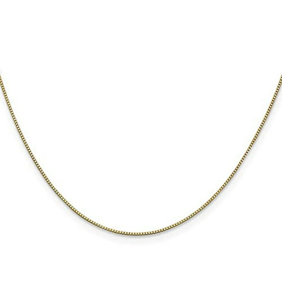 Primal Gold 14 Karat Yellow Gold .7mm Box with Lobster Clasp Chain Bracelet