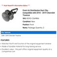 thumbnail image 2 of Front Air Distribution Duct Clip - Compatible with 2018 - 2019 Chevy Traverse, 2 of 2