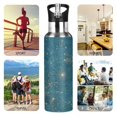 thumbnail image 7 of Yayeee 20oz Insulated Water Bottle Double Wall Stainless Steel with Flip Straw Lid, Star Map, 7 of 7