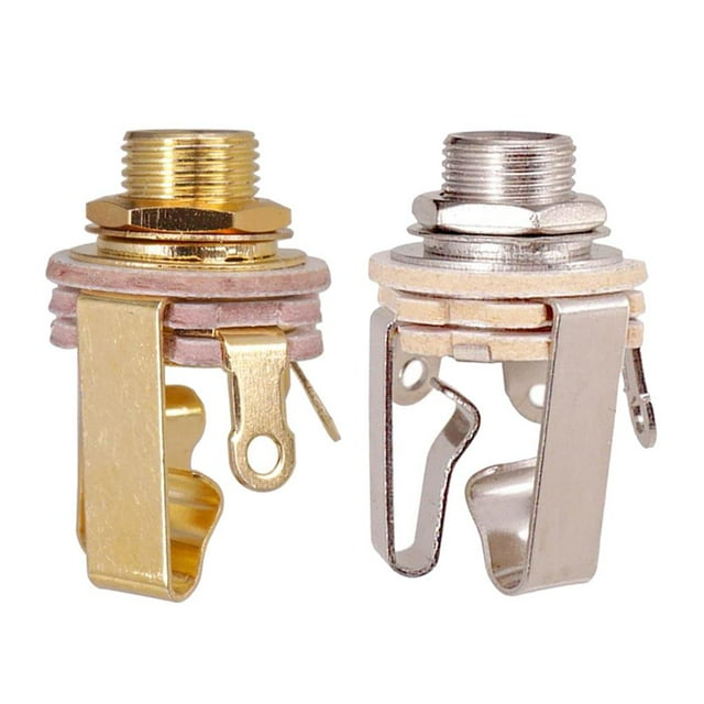 2 Paquetes Enchufe de 1/4' Perfecl Para Salida de Pastilla de Guitarra Eléctrica