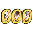 thumbnail image 4 of Miangastore 3Pcs Dog Collar Stickers Custom Dog Stickers Pet Identification Beware Touch Patch Pet Leash Warning Sleeve Warning Tags, 4 of 8