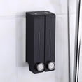 thumbnail image 2 of Distributeur de Savon Mural Double pour Noir, 2 of 8