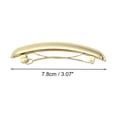 thumbnail image 4 of Unique Bargains 1 Pc Hair Barrettes Glossy Hair Clips Gold Tone, 4 of 5