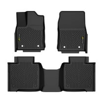 3D TPE Floor Mats All Weather Liner 1st & 2nd Row Full Set Black Fit For 2022-2024 Toyota Tundra Crewmax Cab