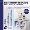 thumbnail image 2 of TidyUps Shelf Liner, Crosshatch, 10.75 x 6 in, Non-Slip Drawer and Cabinet Liner, 2 Pack, 2 of 8