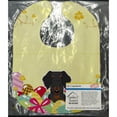 thumbnail image 2 of Easter Eggs Wire Haired Dachshund Black Tan Baby Bib, 2 of 3