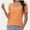 Coral color, variant on Women's Puff Sleeve Square Neck T-Shirt Loose Casual Short Sleeve Elegant Business Work Shirt Summer T-Shirt