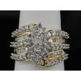 thumbnail image 5 of LADIES 10K YELLOW GOLD 1C BAGUETTE DIAMOND CLUSTER RING, 5 of 9