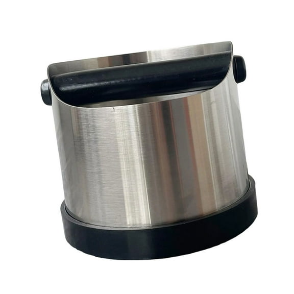 Stainless Steel Espressos Knocks Box with Nonslip Bottom and Easy Cleaning Option Coffee Ground Bin