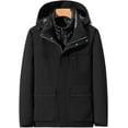 thumbnail image 3 of Chaqueta impermeable, resistente al viento y gruesa, 3 en 1, cálida, para deportes al aire libre, para hombre y mujer, para otoño e invierno., 3 of 5