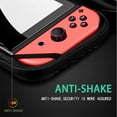 thumbnail image 4 of Carrying Case for Nintendo Switch OLED / Switch - Shockproof Protective Hard Shell Storage Bag for NS Console and Accessories, Portable Travel Pouch Bag with 10 Game Card Slots - Black, 4 of 5