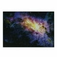 thumbnail image 1 of Galaxy Cutting Board, Nebula Gas Cloud in Space Dust Milky Way in Atmosphere Universe Print, Decorative Tempered Glass Cutting and Serving Board, Small Size, Black Purple and Yellow, by Ambesonne, 1 of 1