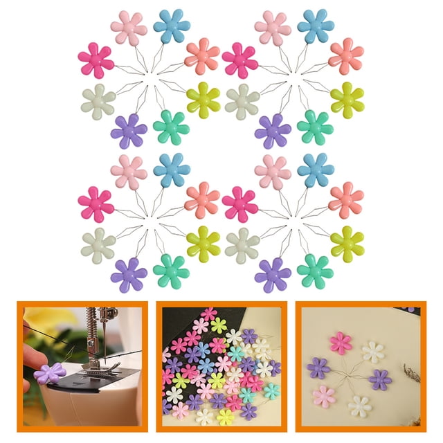 unbranded 50Ud Compact Flower Needle Threader Plastic Tool for Embroidery and Sewing Home Use