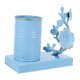 thumbnail image 5 of unbranded Soporte Multifuncional De Hierro Azul Para Bolígrafos Y Pinceles Con Floral, 5 of 7