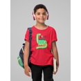 thumbnail image 2 of Funny Dino Lineless Art T-Shirt Juniors -Image by Shutterstock,  x-Large, 2 of 4