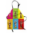 thumbnail image 1 of Comics Apron Collage of Colored Hands Showing Numbers Modern Style Teenage Art, Unisex Kitchen Bib Apron with Adjustable Neck for Cooking Baking Gardening, Yellow Red Blue and Green, by Ambesonne, 1 of 3