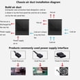 thumbnail image 4 of Ventilateur de refroidissement ultra-fin pour ordinateur de bureau F12012 (4 broches, noir), 4 of 4