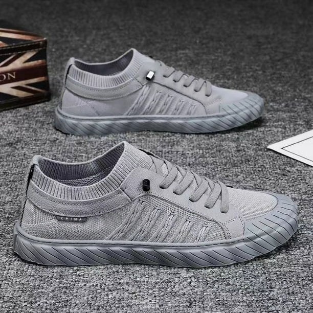 Zapatos de tabla de moda para hombre, transpirables, informales, deportivos de otoño, calcetines a juego, zapatos casuales para hombre