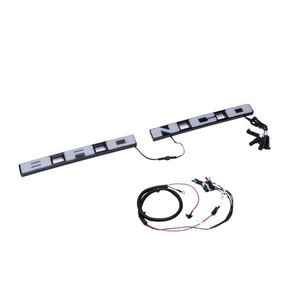 Putco Emblem 92852 Luminix; Licensed BRONCO Logo; Grille; Amber/White LED; Matte Black Finish; IP69K Rated; Plug And Play