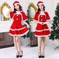 thumbnail image 3 of Vestido de Navidad para mujer, disfraz sexy de Navidad para adultos, disfraz de Papá Noel con ropa roja, disfraz de actuación, 3 of 6