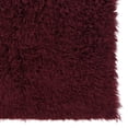 thumbnail image 6 of Contemporary Home Living 2.5' x 4.25' Handwoven Shag Wool Rectangular Area Throw Rug - Burgundy Red, 6 of 6