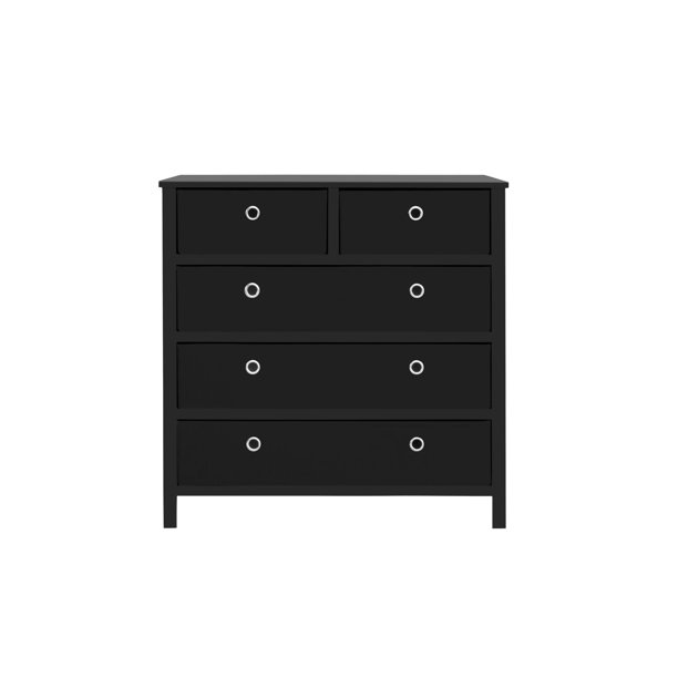 Traditional Elegance EZhome Foldable Furniture Split Drawer Single Dresser 31” x 31” x 19
